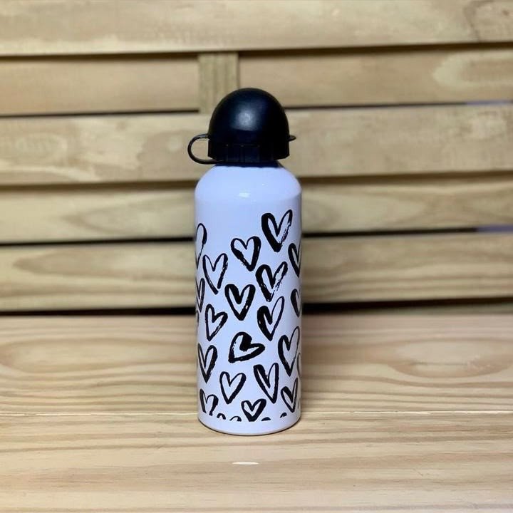 SQUEEZE ALUMINIO CORACAO 500ML 