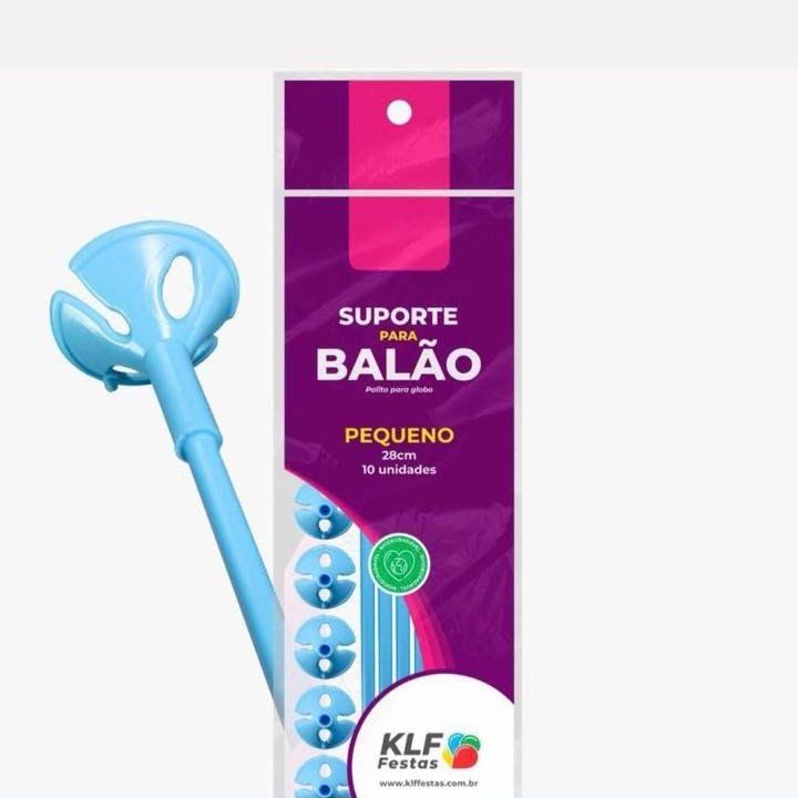 SUPORTE PARA BALAO 33CM AZUL CLARO 