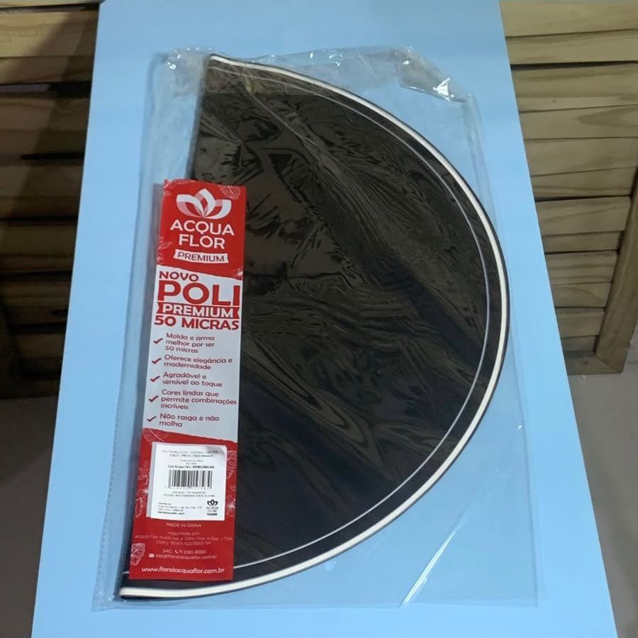 POLI TRANSLUCIDO REDONDO C/FRIZO FOSC PRETO 