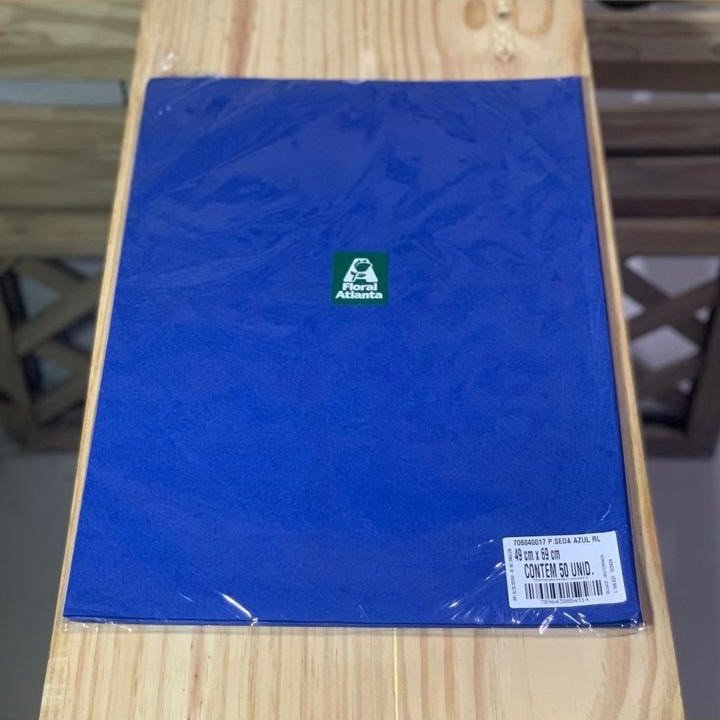 PAPEL SEDA LISO AZUL ROYAL 