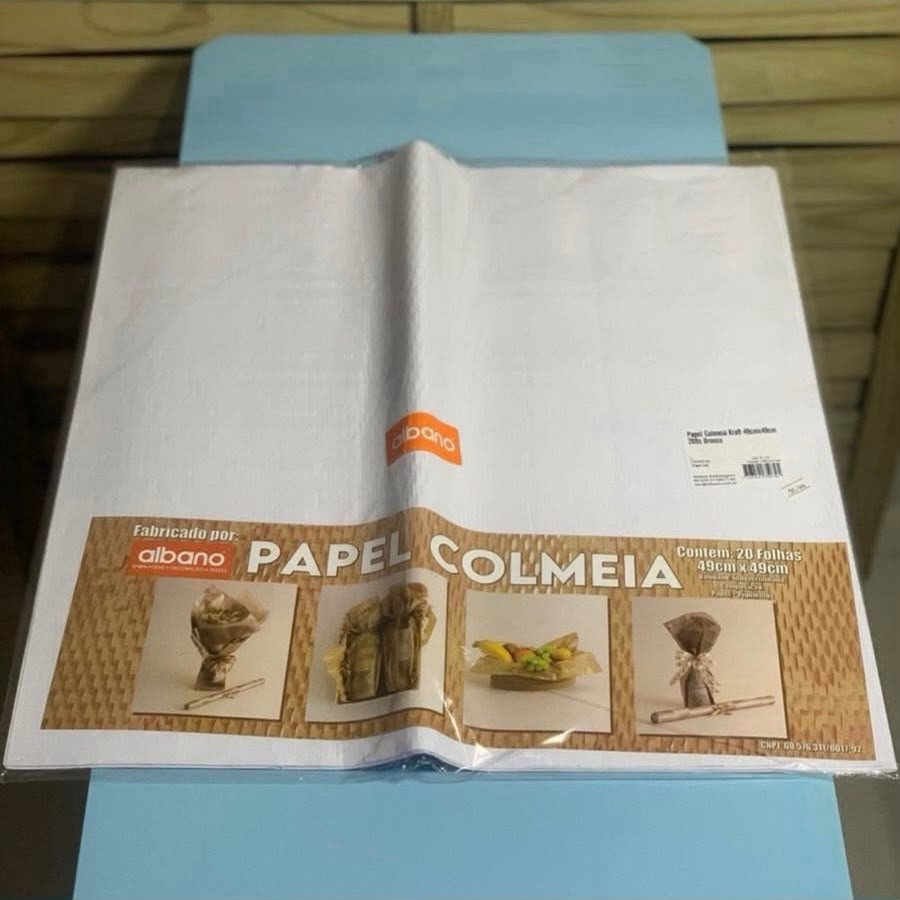 PAPEL COLMEIA KRAFT BRANCO 
