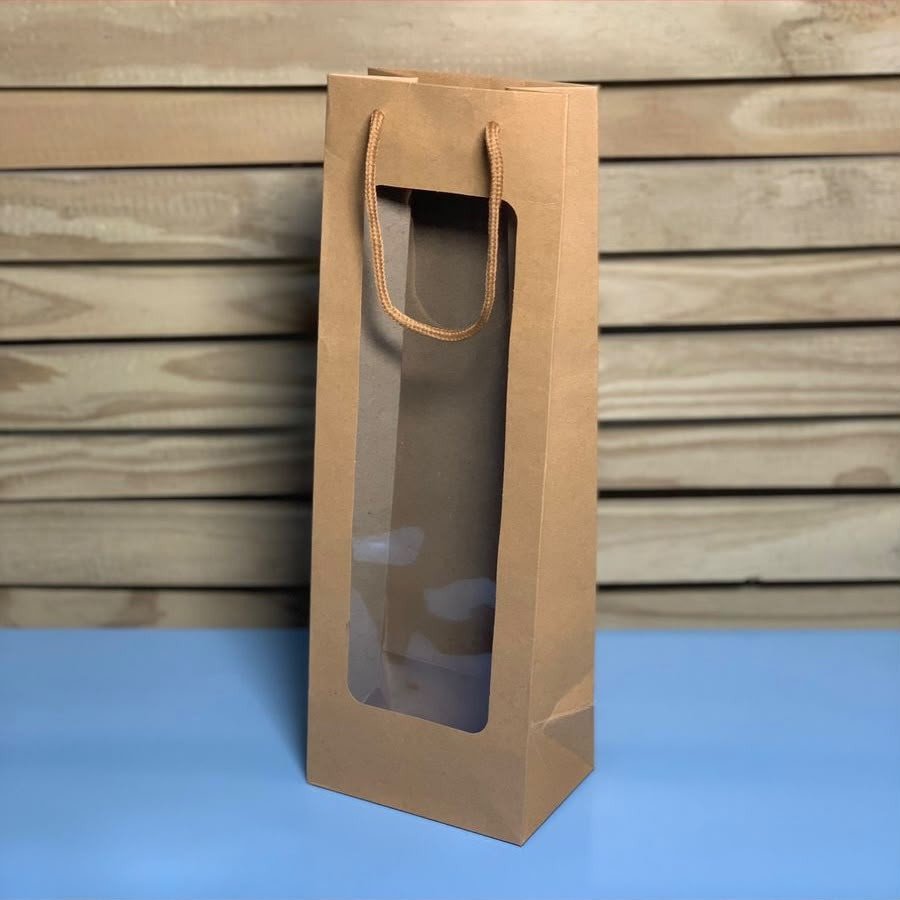 SACOLA DE PAPEL PARA PRESENTE / GARRAFA  