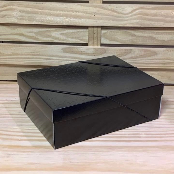 CX RET C/TAMPA RELEVO TWEED PRETO P 