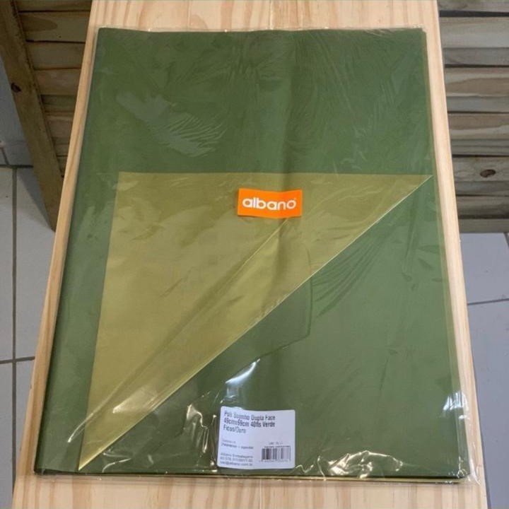 POLI SUJINHO DUPLA FACE 49CMX69CM 40FLS VERDE FICUS/OURO 33267