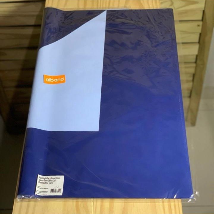 POLI DUPLA FACE PAPER LOOK 68CMX65CM 25FLS AZ MARINHO/AZ CLARO 36909