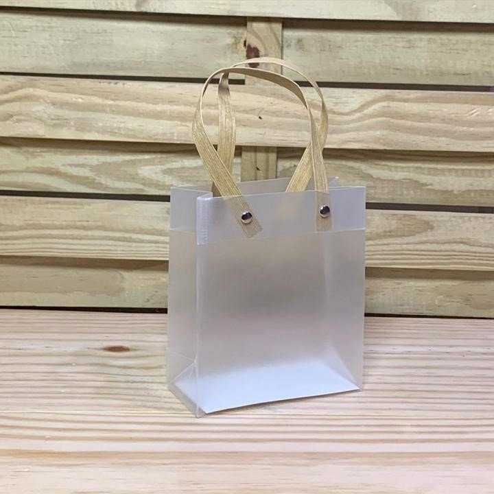 SACOLA TRNSPARENTE FOSCA 13X15X6CM 252558
