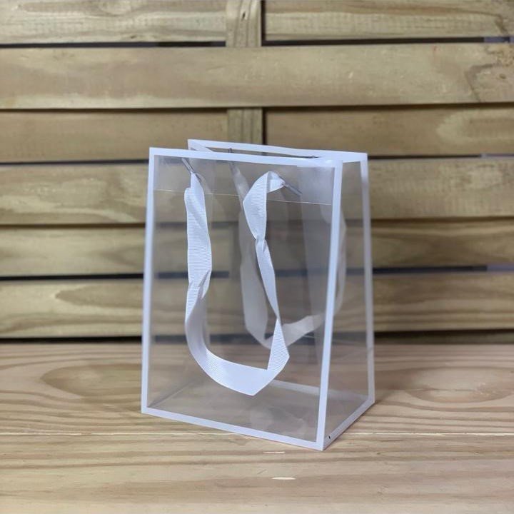 ENFEITE PLASTICO SACOLINHA ALCA 15X10X20CM 570399