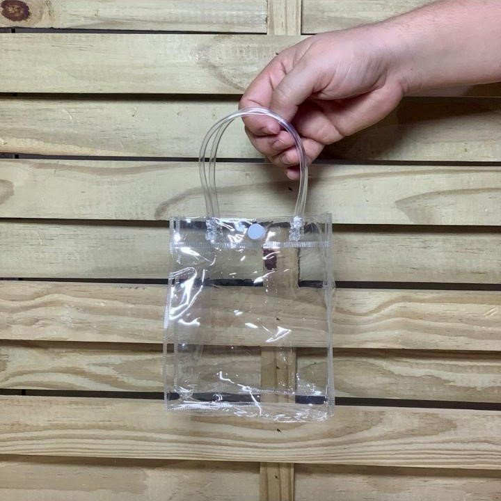 SACOLA TRANSPARENTE BOTAO 13X15 CM 568822