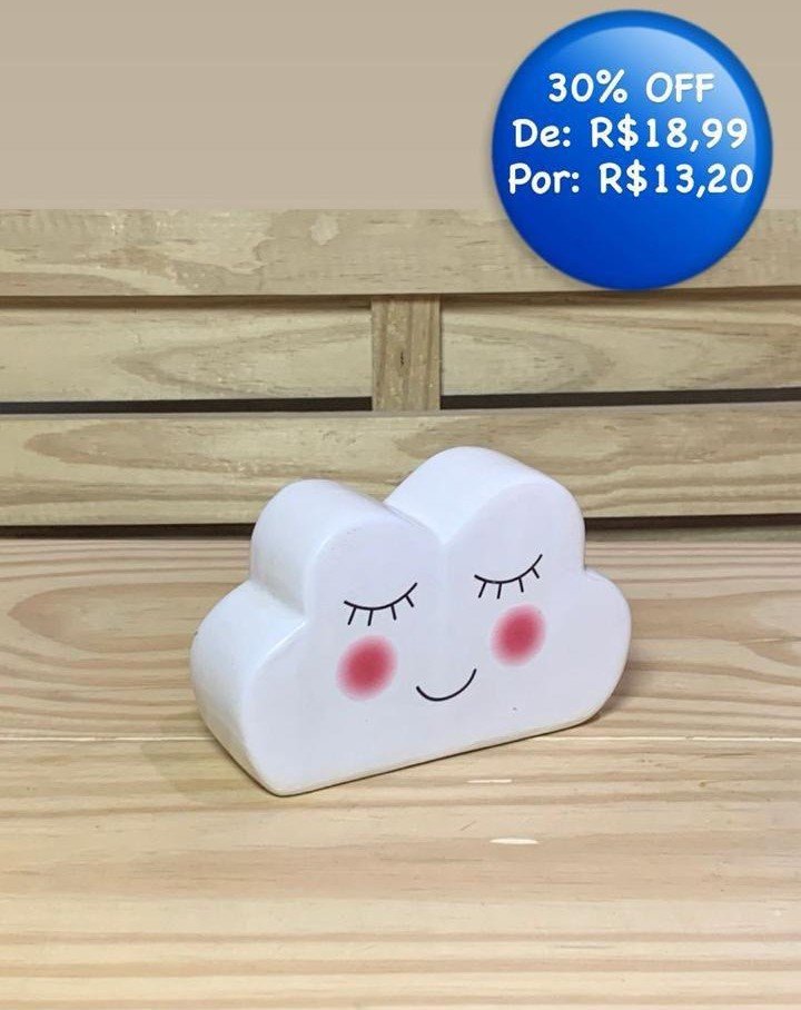 NUVEM COFRE SHY AZUL 10X15CM 274154