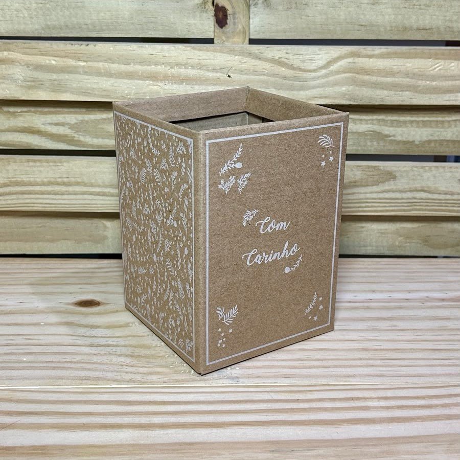 CACHEPOT QUADRADO DECOR 12/ 5 12X12X17CM UNI 642270