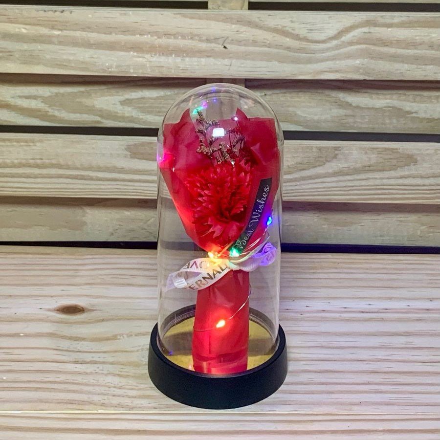 OBJETO DE ORN EM FORMA DE FLOR DE PLAST 9,5X19,5CM SORTIDO 072949