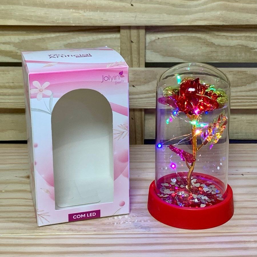 FLOR ARTIFICIAL COM LED 8,5CMX15,5CM 980202
