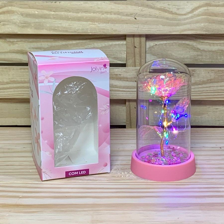 FLOR ARTIFICIAL COM LED 8,5CMX15,5CM 980202