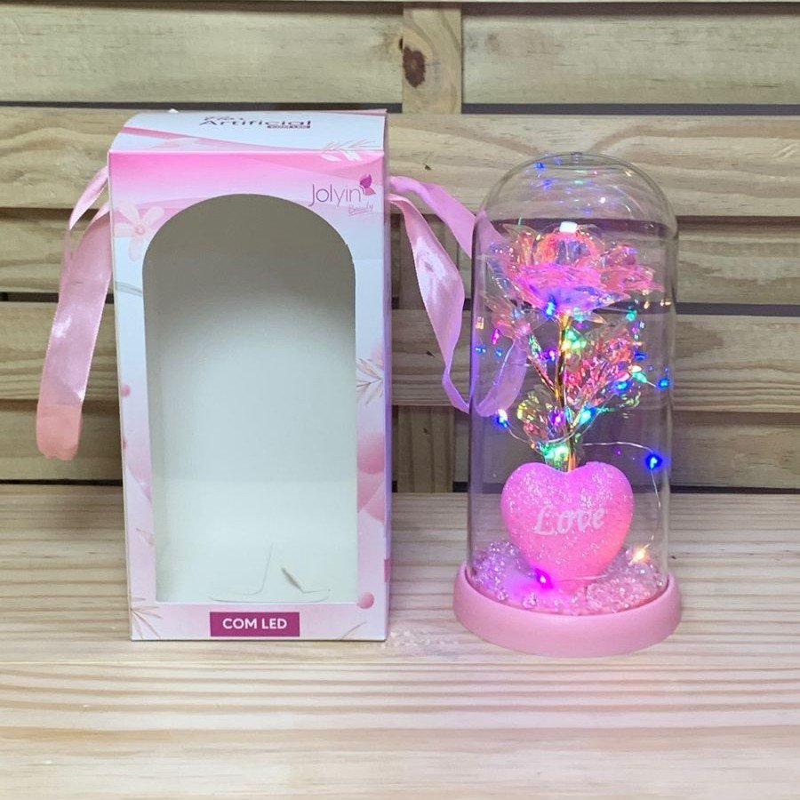 FLOR ARTIFICIAL COM LED 11X21CM 980219