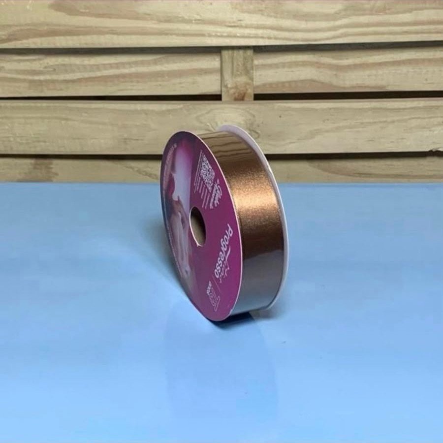 FITA CETIM SIMPLES CF007 30 MM COR 391 MARROM ROL 50 METROS 002126