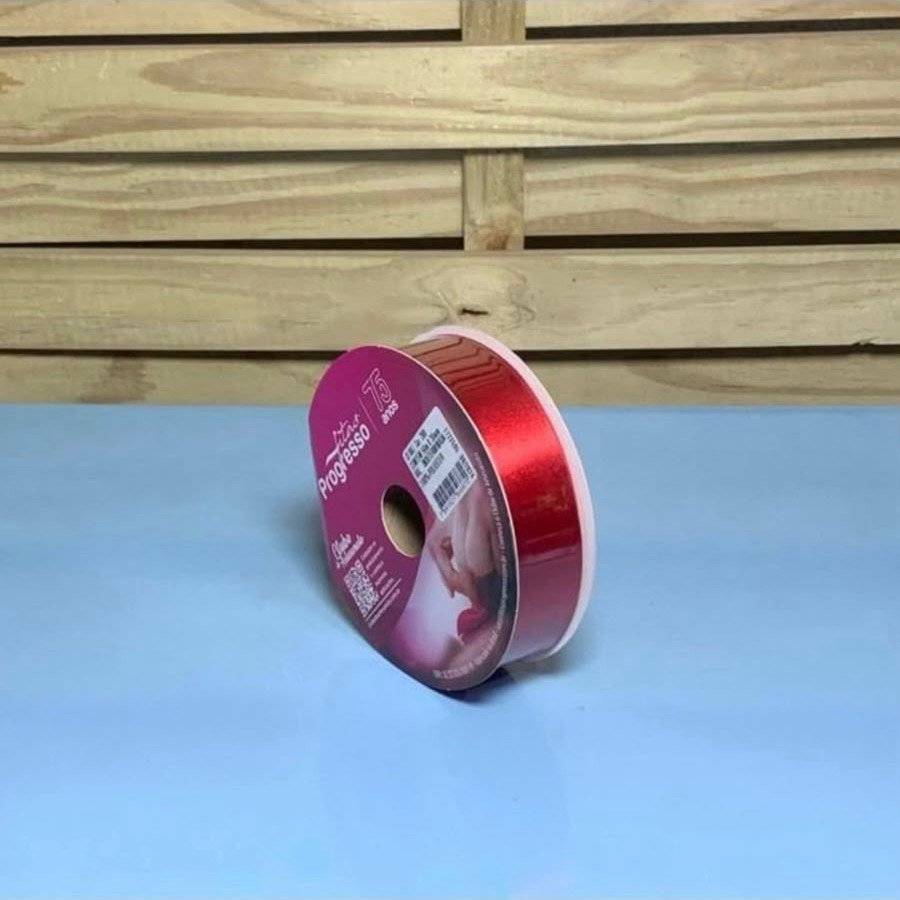 FITA CETIM SIMPLES CF007 30 MM COR 209 VERMELHO ROL 50 METROS 846870