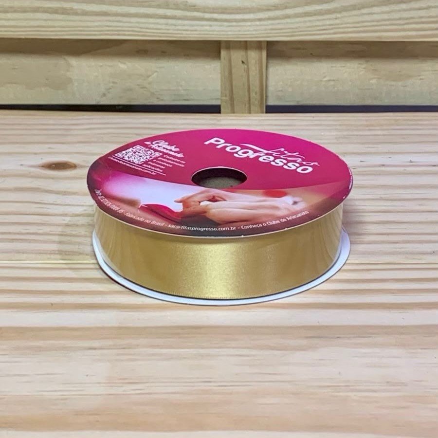 FITA CETIM SIMPLES CF007 30 MM COR 228 OURO ROL 50 METROS 847013
