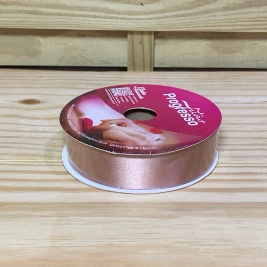 FITA CETIM SIMPLES CF007 30 MM COR 1143 ROSA VELHO ROL 50 METROS 904488