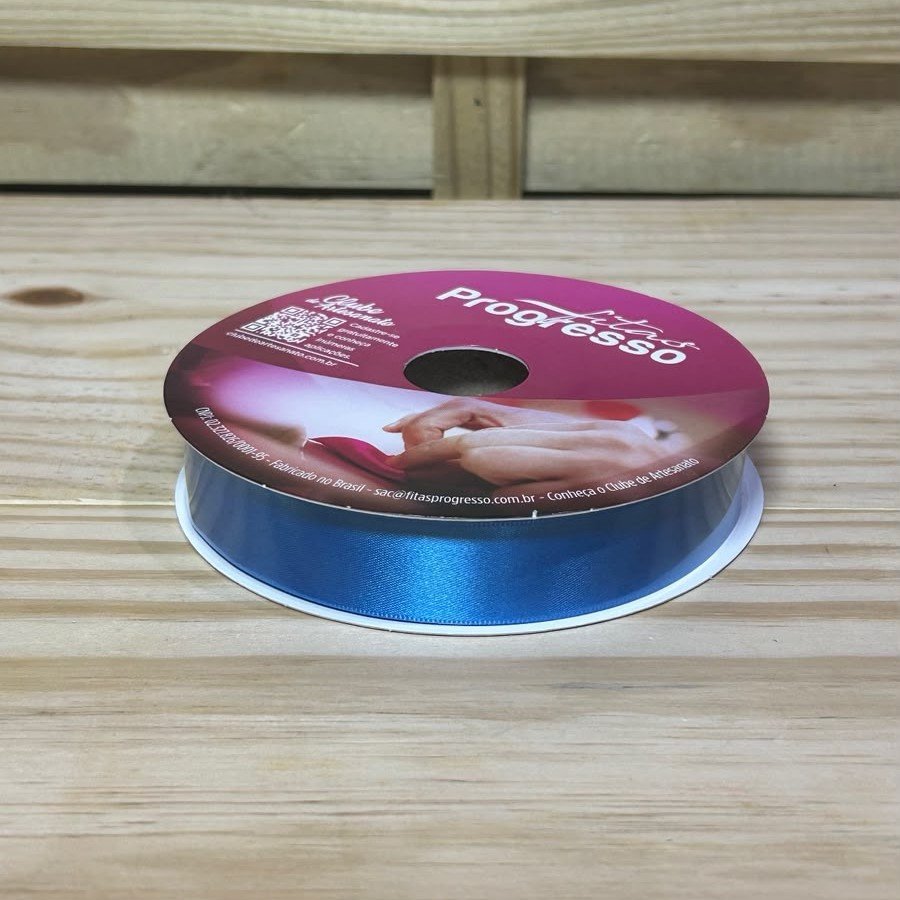 FITA CETIM SIMPLES CF005 22 MM COR 2105 AZUL OCEANO ROL 50 METROS 096156