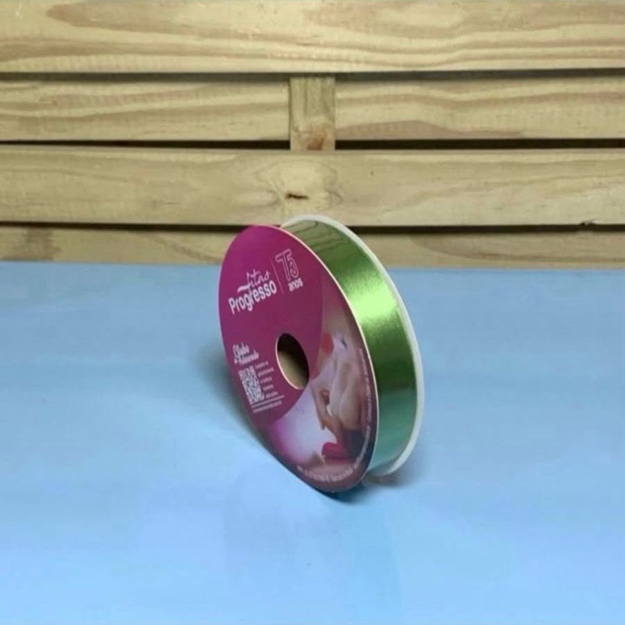 FITA CETIM SIMPLES CF005 22 MM COR 249 VERDE MILITAR ROL 50 METROS 367504