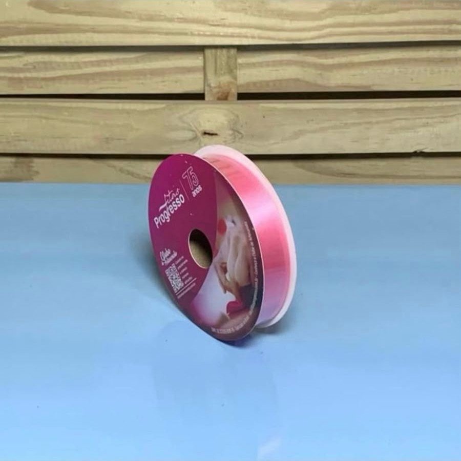 FITA CETIM SIMPLES CF005 22 MM COR 240 ROSA ESCURO ROL 50 METROS 368723
