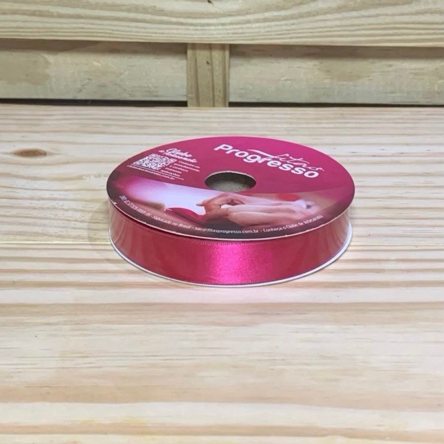 FITA CETIM SIMPLES CF005 22 MM COR 303 PINK ROL 50 METROS 706877