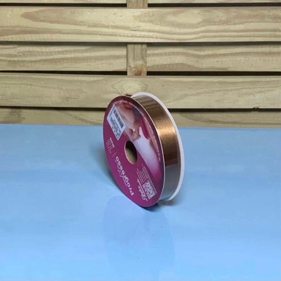 FITA CETIM SIMPLES CF005 22MM COR391 MARROM RL 50MT 724031