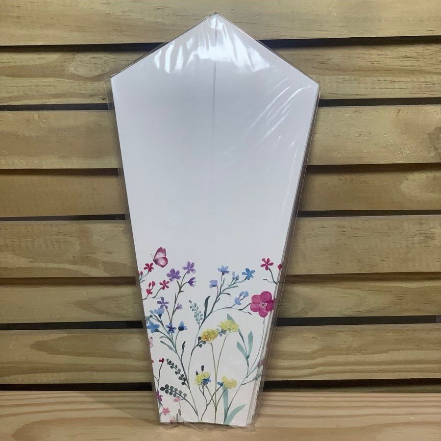 CONE PARA BOUQUET FLORIR 8,5CMX28,5CMX3,5CM 6PCS BRANC 37033