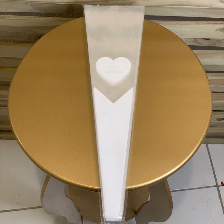 EMBALAGEM SOLITARIO COM AMOR BRANCO C/100UNID 655404