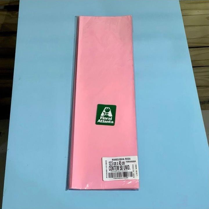 MANGUINHA ROSA PCT C/50UNID 12,5X45CM 50UNID 643685