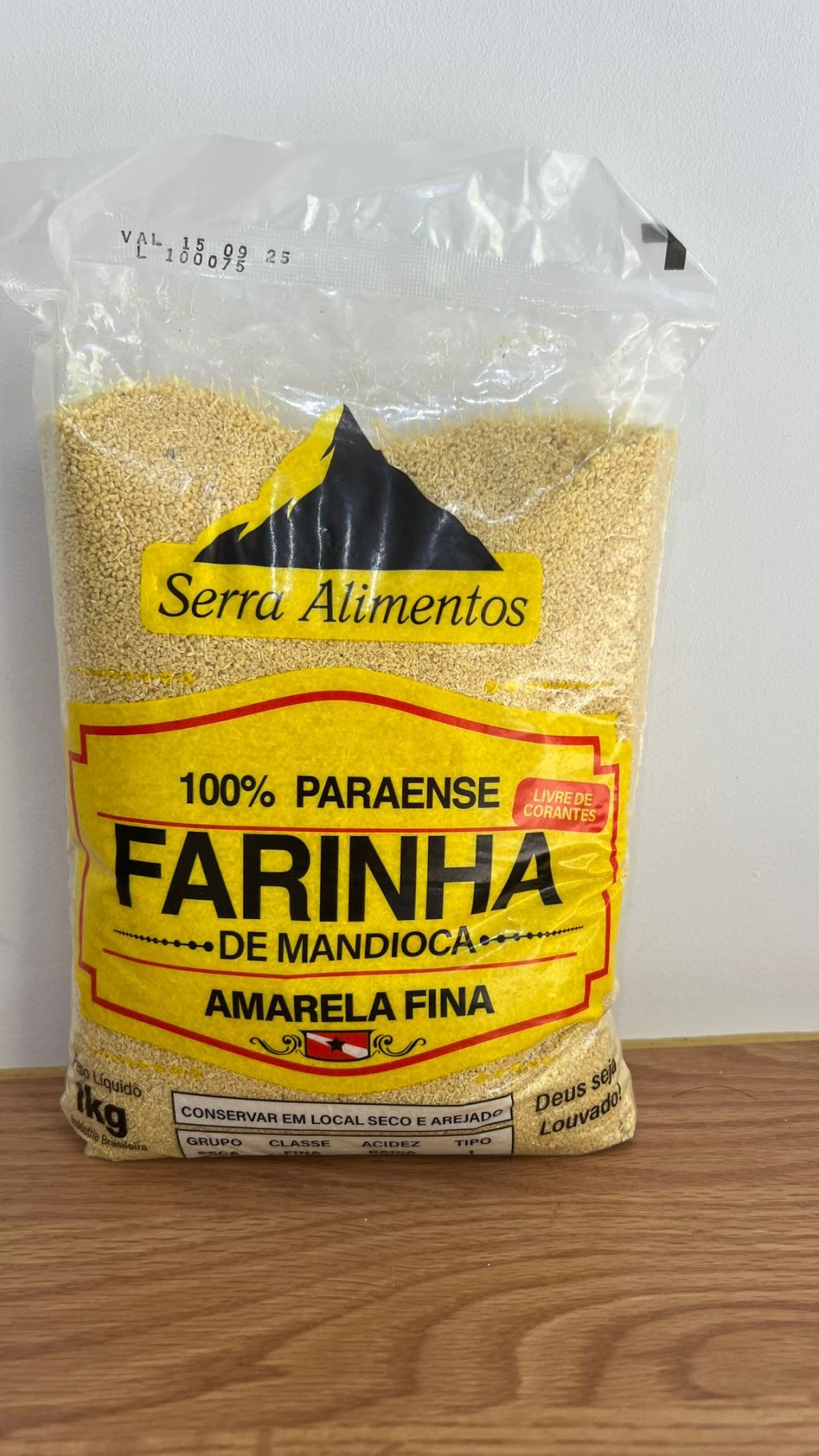 Farinha de Mandioca Amarela Fina 