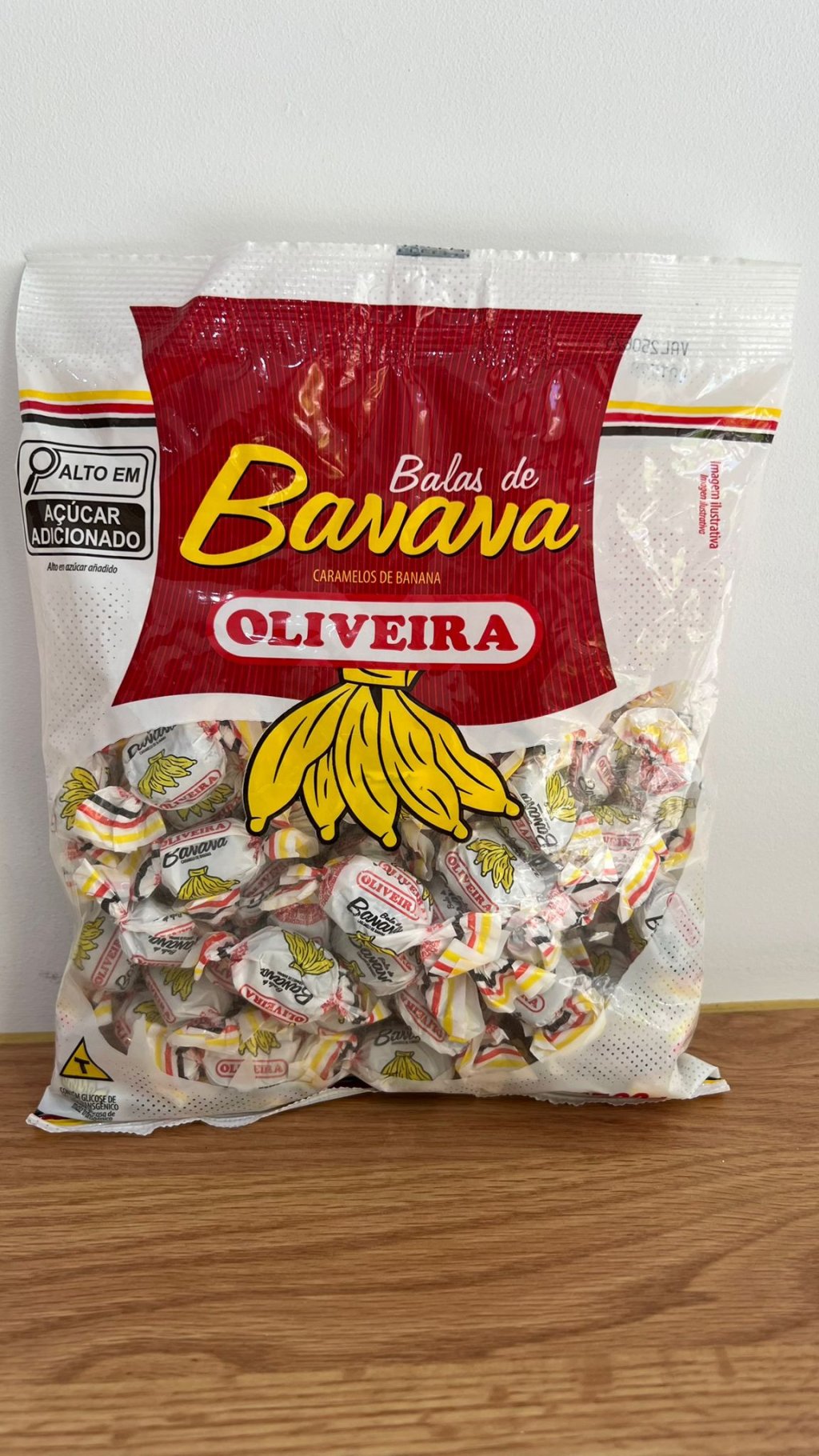 BALA DE BANANA OLIVEIRA 500G