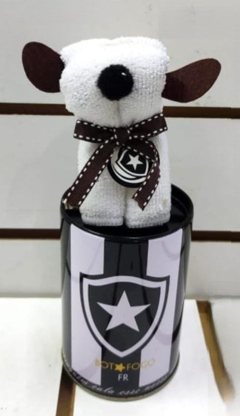 COFRE LATA COM TOALHA BOTAFOGO P056-8