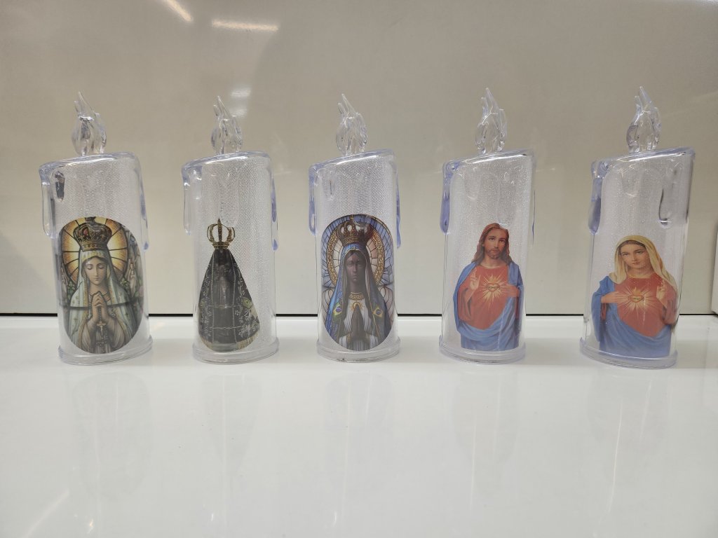 VELA PLAST COM LED IMAGEM FJ90903