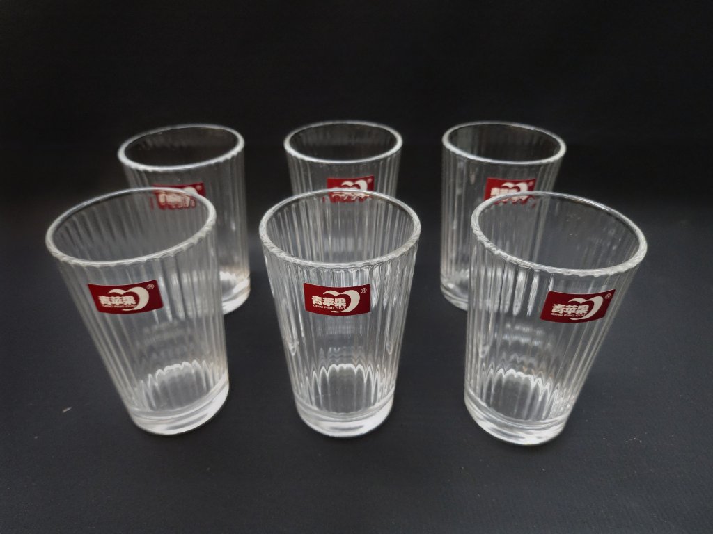 JOGO 6  COPOS DE VIDRO FUT261