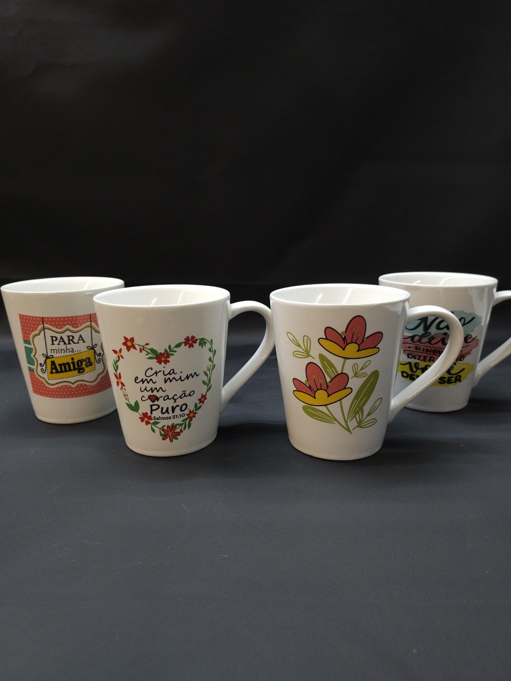 CANECA PORCELANA 250ML ESTAMPADA