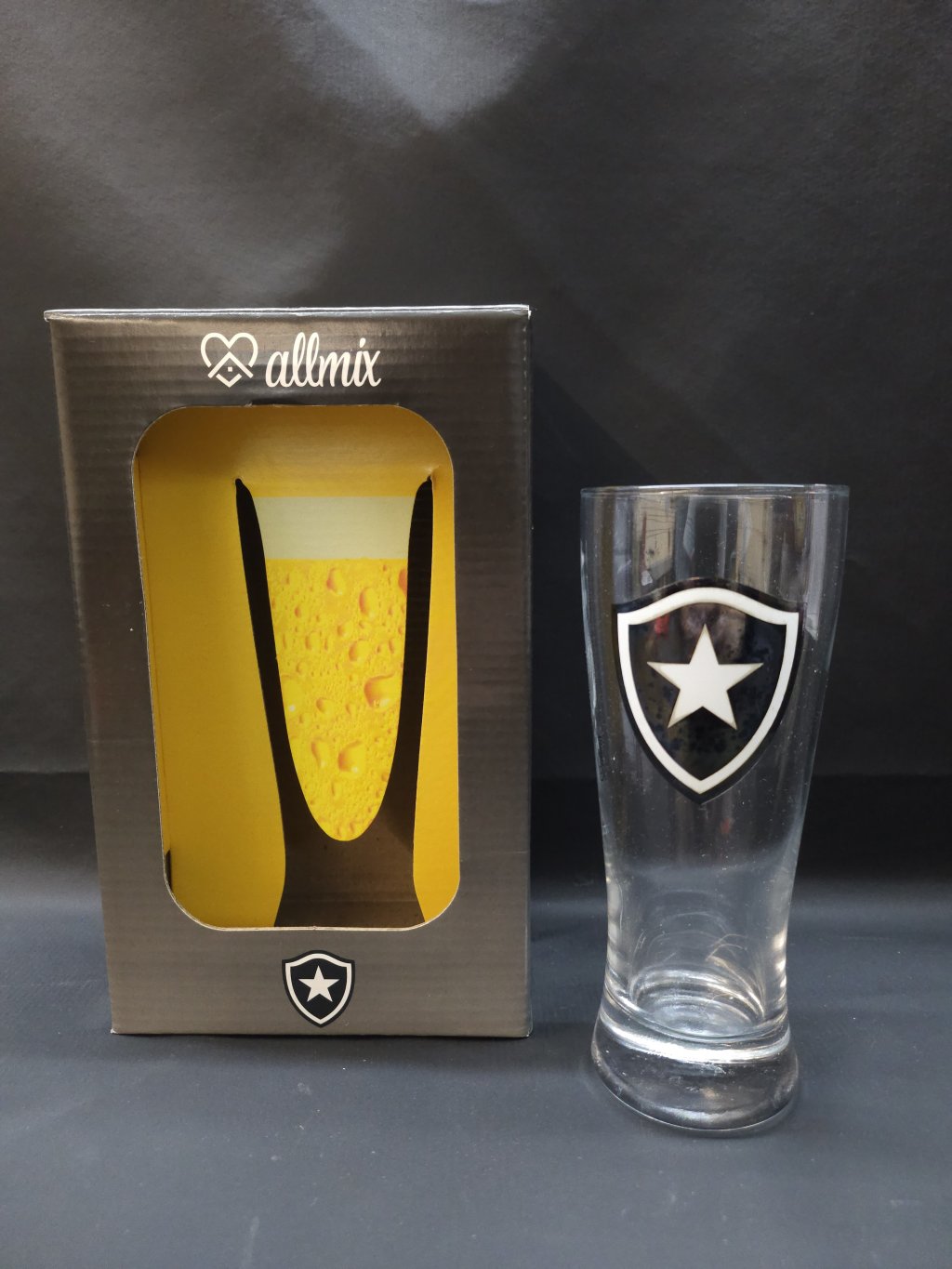 COPO VIDRO BOTAFOGO 300ml 132832