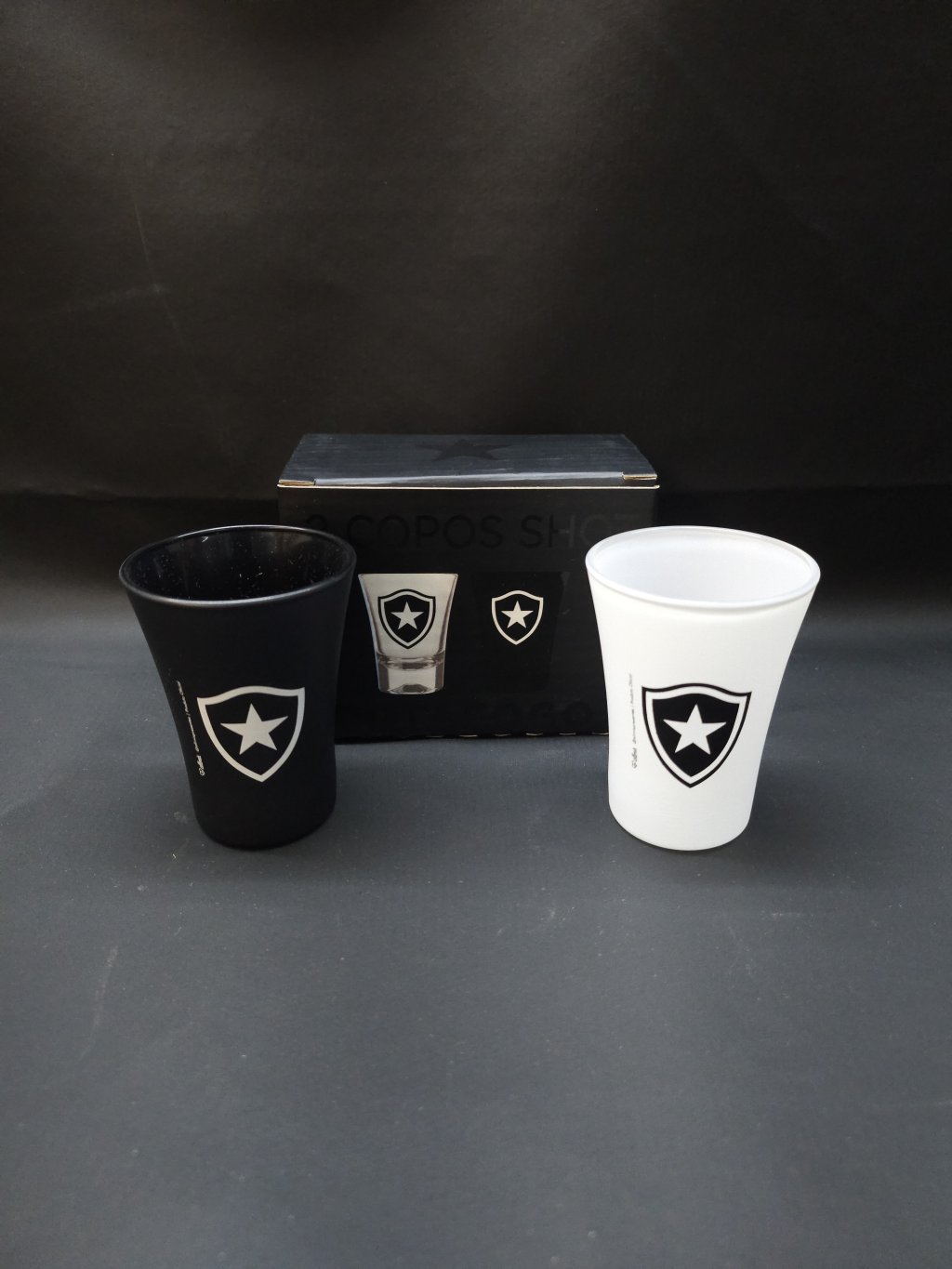 KIT 2 COPOS SHOT VIDRO BOTAFOGO 60ml 23040232