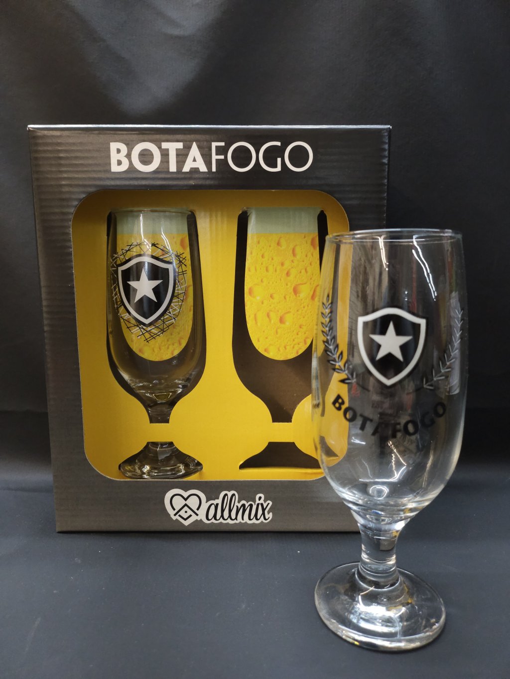 KIT 2 TULIPAS VIDRO BOTAFOGO 300M 7732932L