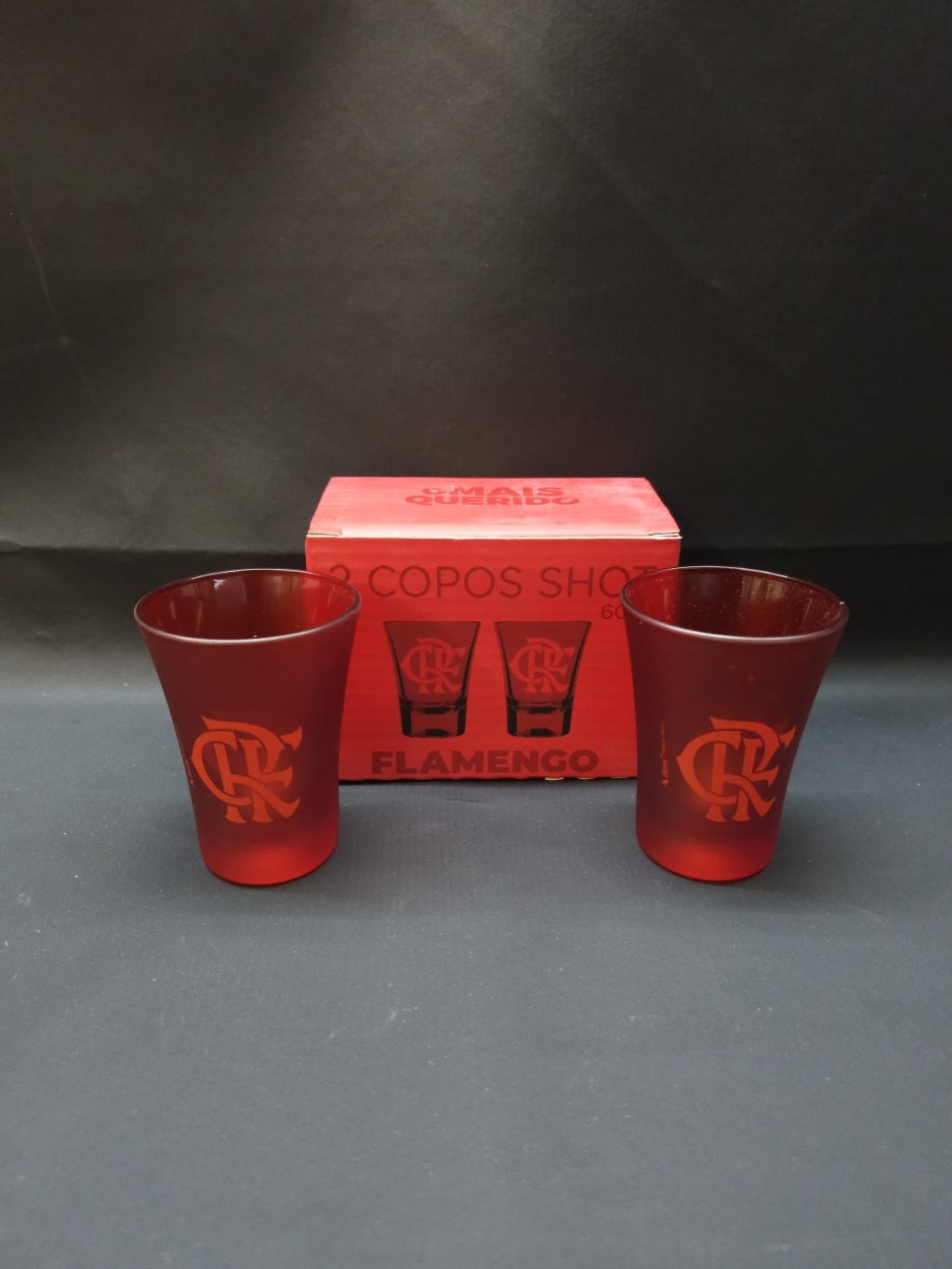 KIT 2 COPOS SHOT VIDRO FLAMENGO 60ML 23040333