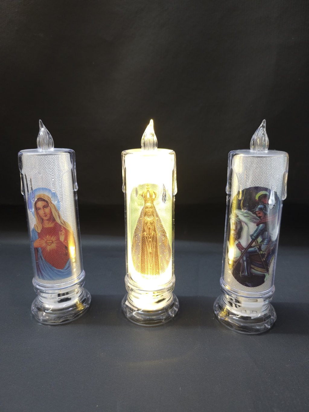 VELA LED PLÁSTICO IMAGEM 12 CM HD61247