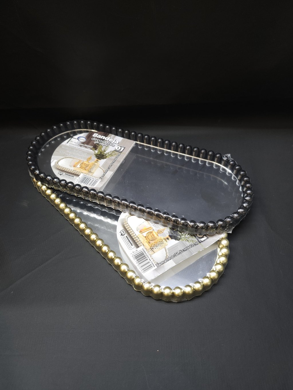 BANDEJA ESPELHO 31,5 X 13 CM HD68547