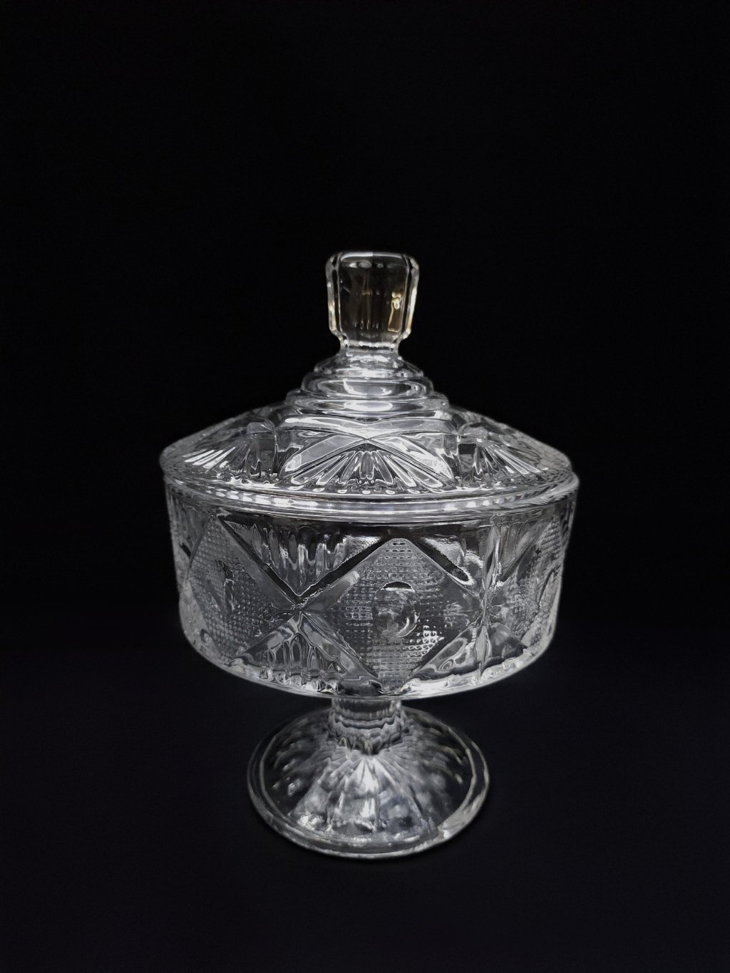 BOMBONIERE DE VIDRO 17 x 12,5 cm  FUY790