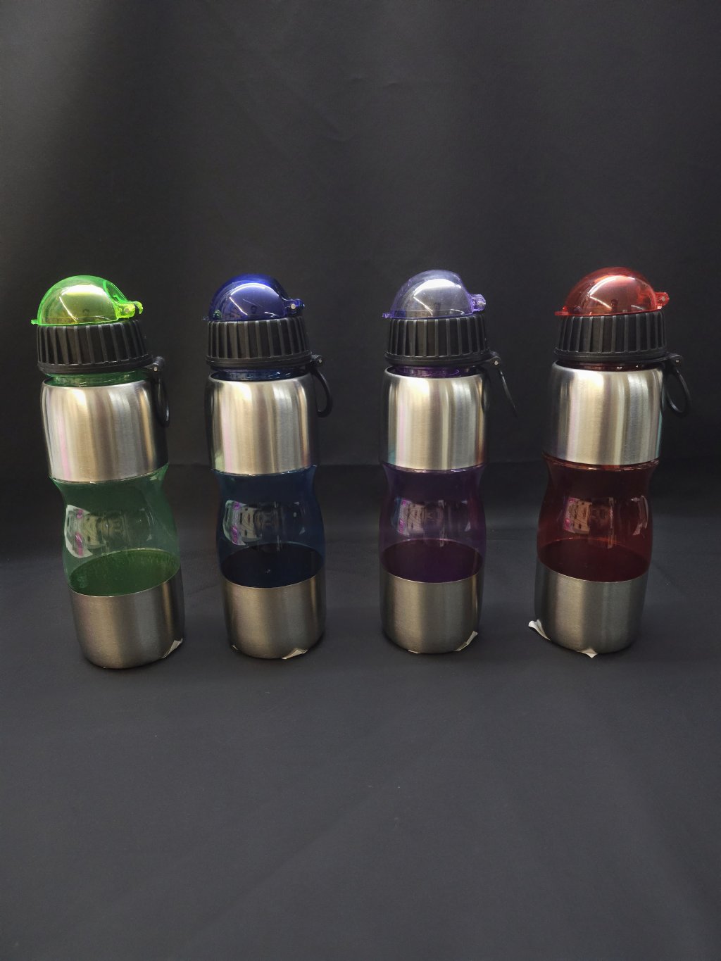 GARRAFA PLASTICA COM INOX 600ML F5107