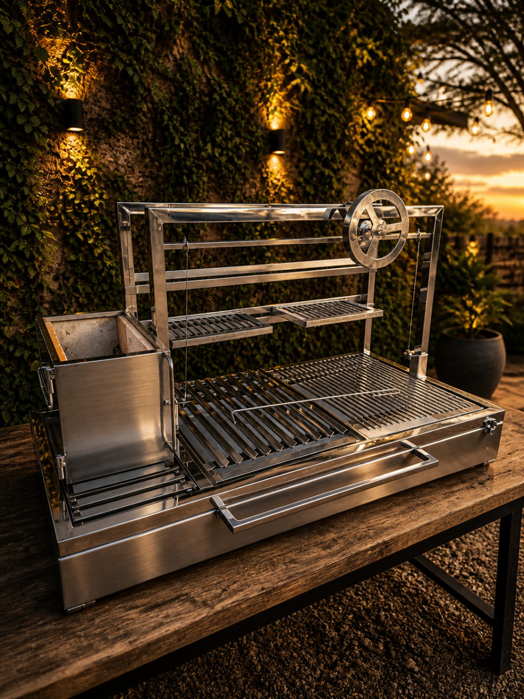 Parrilla inox 1200x600