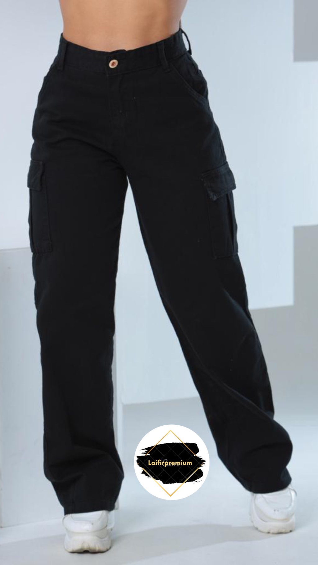 CALÇA WID LEG CARGO COR