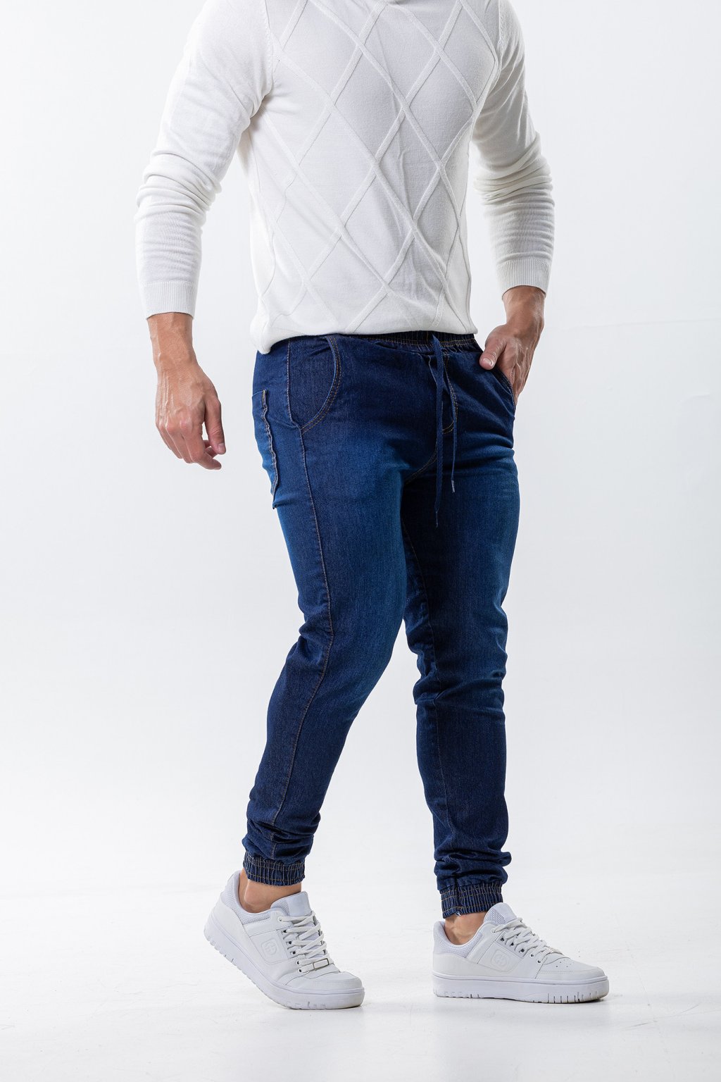 CALÇA JOGGER MASCULINA JEANS