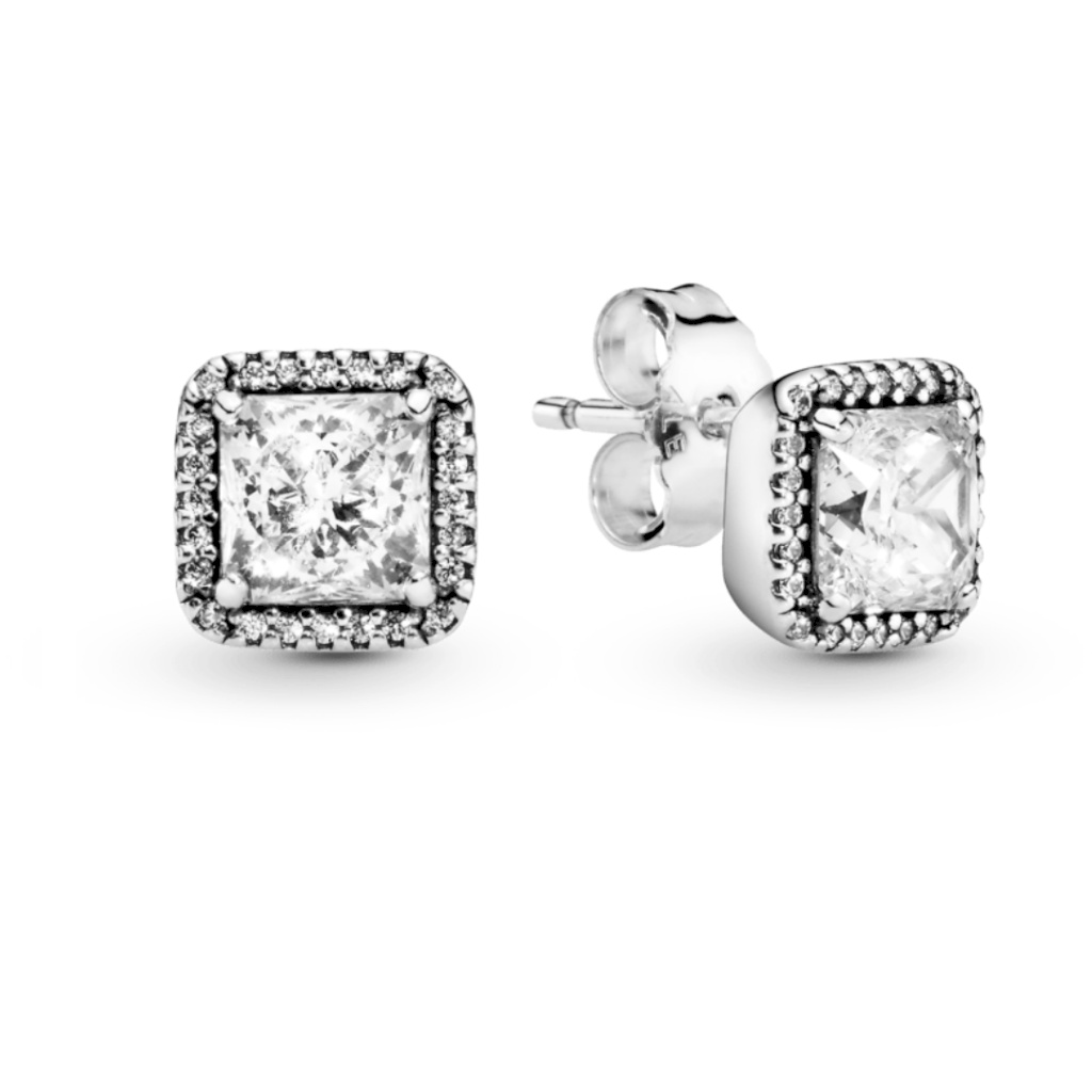 BRINCO QUADRADO BELEZA PAN - PRATA 925