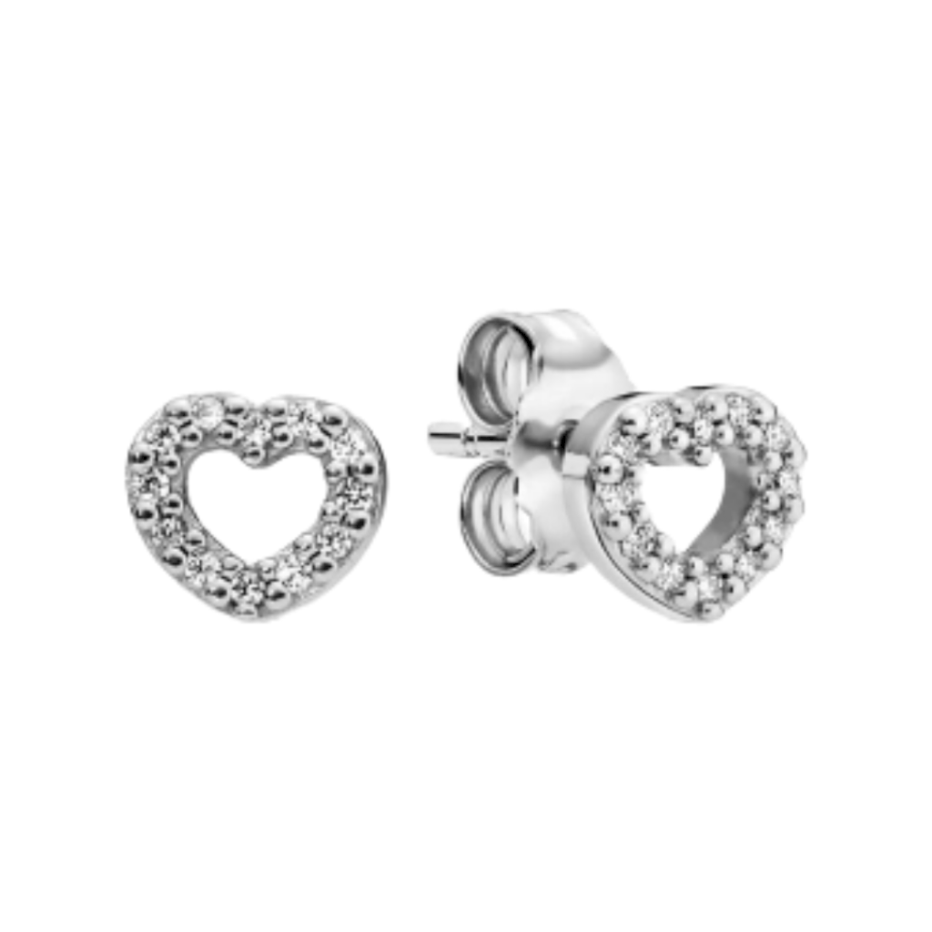 BRINCO CORAÇÃO VAZADO PAN - PRATA 925