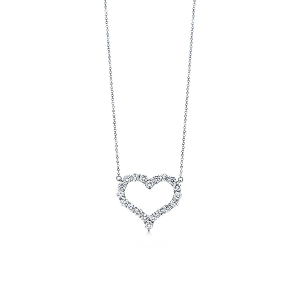 COLAR CORAÇÃO MÉDIO TIFFA - PRATA 925
